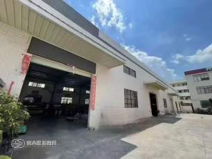 黄江高速出口附近新出一个独栋单一层1300平方 优势:滴水10米，砖墙到顶，中间无柱，形象好
