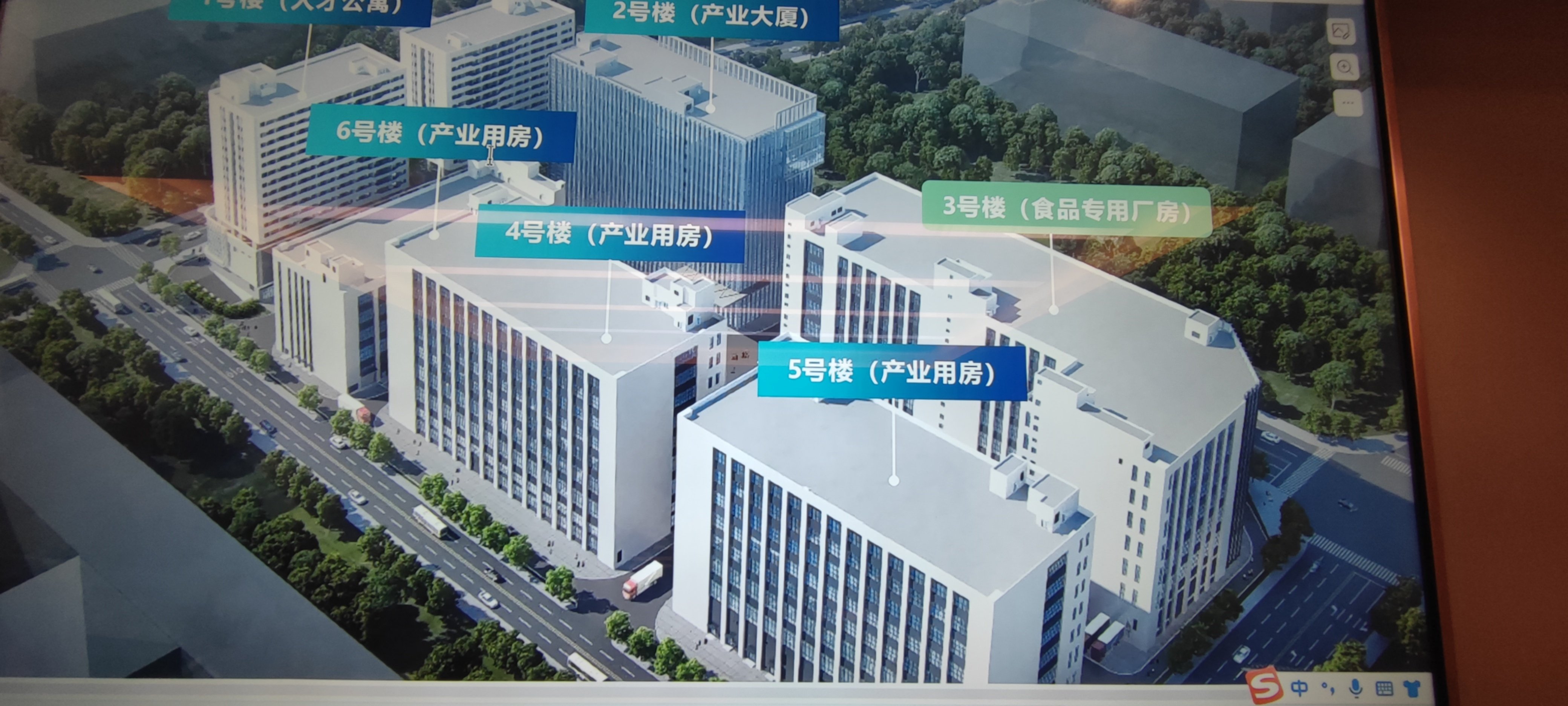 厚街镇湖景社区 园区红本厂房总。可分栋租，可分层租